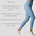 Tavi Women’s High Waisted Tight | 27.5-Inch Inseam | Comfortable Leggings with Pockets | Everyday Wear, Large, Sky Wildcat
