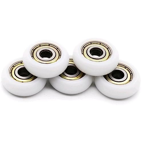 10PCS 608zz Bearing Coated POM Cashbox Roller Shutter 8mm*30mm*8.5mm Shower Glass Door Wheel