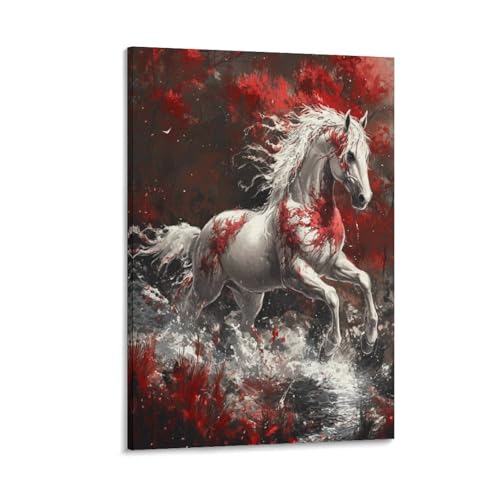 Décoration murale peintures sur toile affiche cheval 50x75