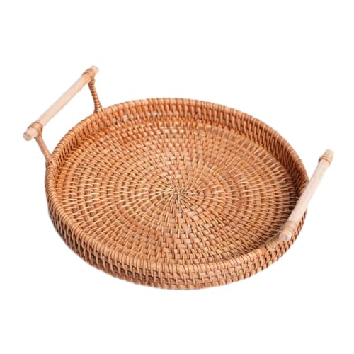 Cesta de ratán con dos asas CORHAD para pan fruta y picnic 2