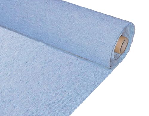 Tela de loneta lisa tintada por metros barata | Telas para confección manualidades forros y tapizar de colores liso | Costura de cojines manteles cortinas bolsos | Ancho 280cm Color Azul Claro