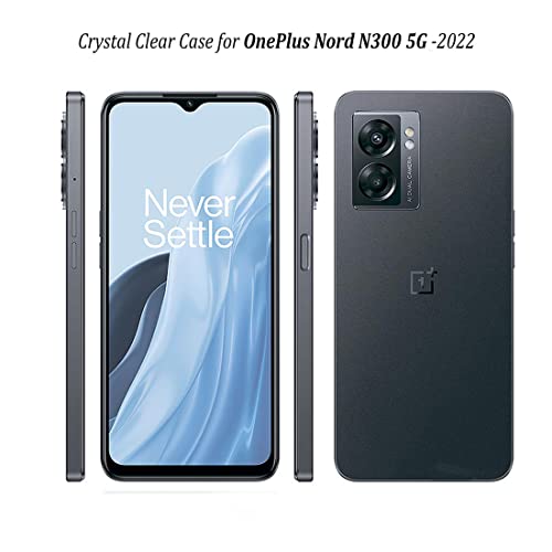 Ftonglogy Cell Phone Case For Oneplus Nord N300 5G, Crystal Slim Air Buffer Clear Tpu Bumper+ Pc Shockproof Phone Protective Case Cover For 1 Plus Nord N300 (Transparent) #TOP1