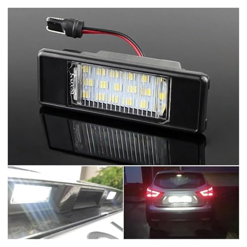Luz de matrícula LED para Infiniti Q50 y Nissan Juke pack de 2 lámparas traseras 7