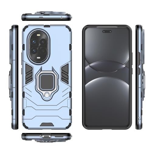 Coque Huawei Nova 13 Pro antichoc fine avec support vidéo arrière bleu