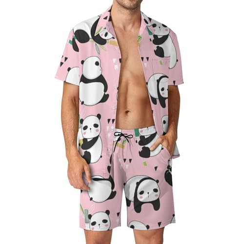 Chemise hawaïenne hommes ensemble anti-transpiration short et pantalon plage S