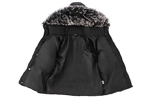 Toddler Coat with Thicken Fur Collar & Hoodie - Warm Winter Puffer Jacket3