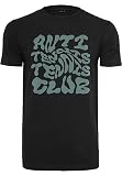 Mister Tee Męski T-Shirt Anti Tennis Club Tee Black S, czarny, S
