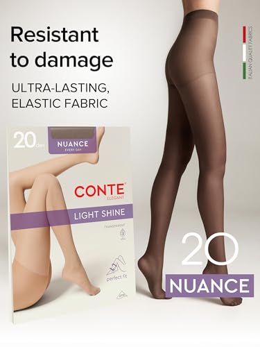 Image of Conte Nuance 20 Denier Sheer Pantyhose for Women, Nylon Tights