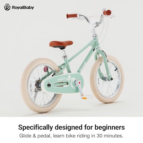 Image of RoyalBaby EZ Kids Bike,12 14 16 18 Inch Convertible Balance to Pedal Bike for Boys & Girls,Beginner Bicycle for Ages 2-9 Years