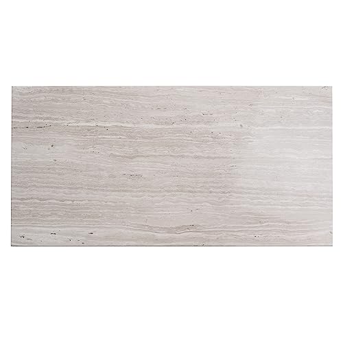 Fossil Gray 6 in. x 6 in. Polished Marble Floor and Wall Field Sample Tile Having 1 sqft Coverage