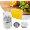 Electric Citrus Juicer, Rechargeable Juicer Machine with USB Cable and Cleaning Brush, Orange Lime Lemon Grapefruit Juicer Squeezer, Easy to Clean Portable Juicer