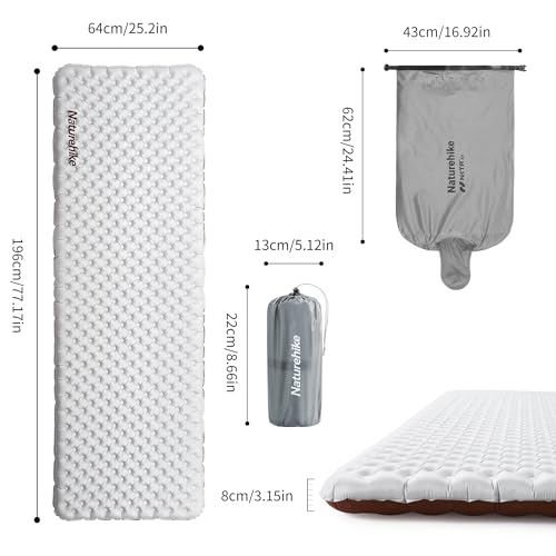 Naturehike PFAS-frei Camping Isomatte Ultraleicht 5,8 R-Wert, – Ansicht 2