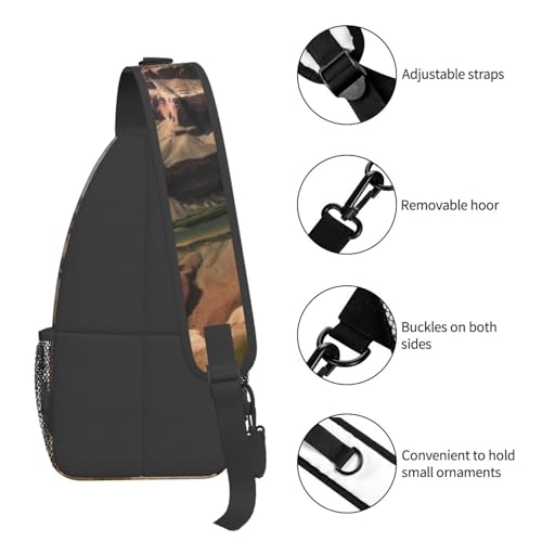 Bolso cruzado estilo cross chest para hombre y mujer miniatura 5