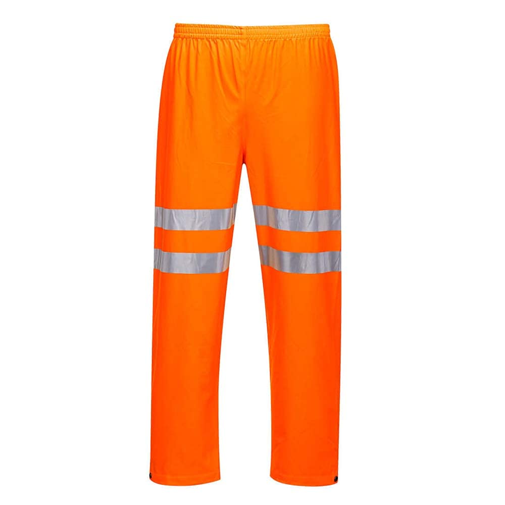 Portwest RT51 Pantaloni Sealtex Ultra Cuciture Saldate vestibilità Regolare | Arancione, M, EN ISO 20471 Classe 2, UPF 40+, Tessuto Traspirante e Antivento, Banda Riflettente Termosaldata, Sei Tasche