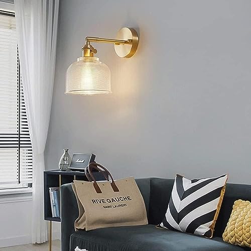 Lámpara de pared de vidrio de latón H65 moderna para iluminación interior de casa 2