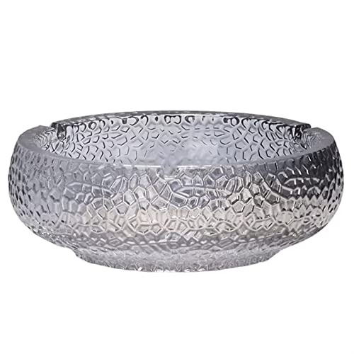 Askfat/Askfat Söt askfat i glas Enkelt och utsökt askfat Kreativ cigarett askfat Hushållscigarett askfat Söt rund Lämplig som present Askfat för Cigaretter (Color : Grijs)