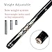 Moyerely Carbon Fiber Pool Cue,11.8mm/12.5mm Low Deflection Cue Stick,Professional Pool Stick with Case(MK5+Extension,11.8mm)