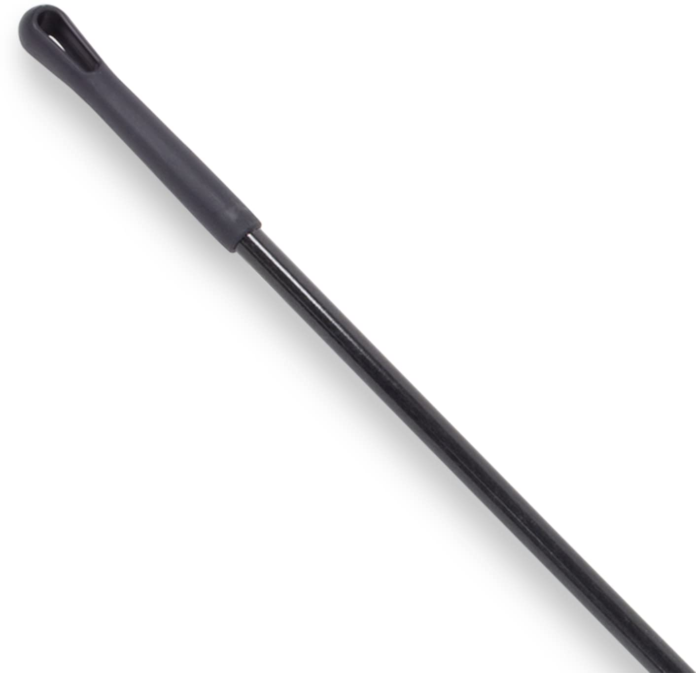 SPARTA 48" Fiberglass Replacement Handle with 3/4" Acme Thread Tip, Polyester Veil Reinforced, Hanging Cap, Commercial Cleaning, Black