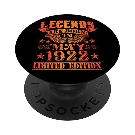 Cumpleaños Mayo 1922 Edición Limitada Regalo Legend May PopSockets PopGrip Intercambiable