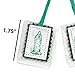 Religious Gifts Immaculate Heart of Mary Green Laminated Scapular, 18 1/2 Inch