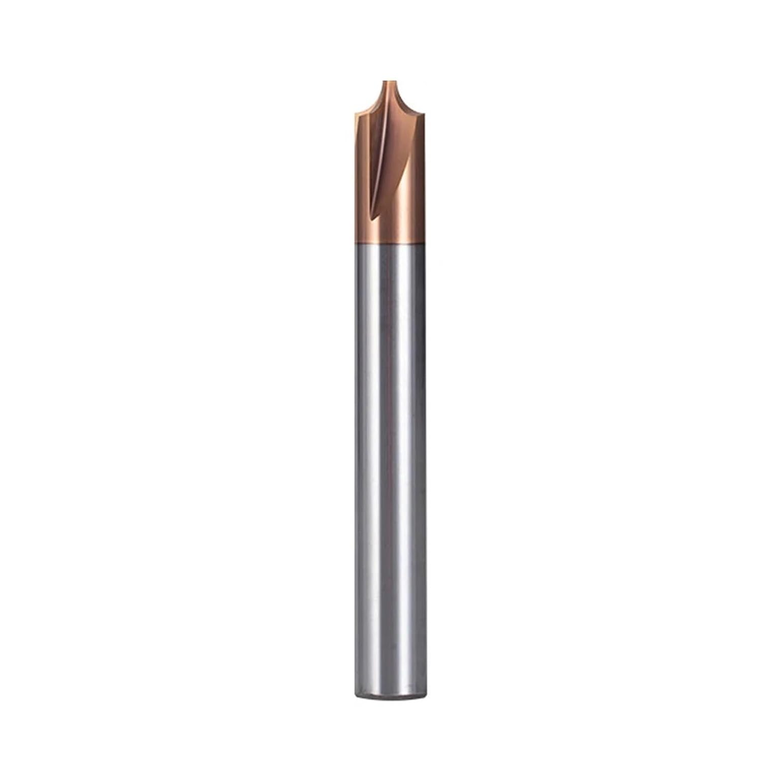 1pcs Corner Rounding R0.5-R2 50L Inner Radius Chamfer Carbide End Mills Deburring Bit(Aluminum,R1XD4X50L)