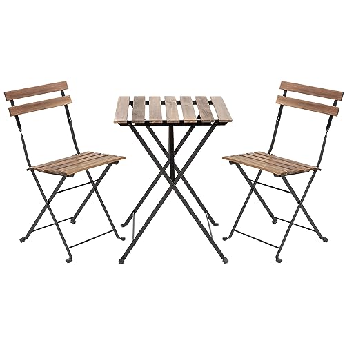YRLLENSDAN 3-Piece Patio Bistro Set - Outdoor Furniture, Foldable Weather-Resistant