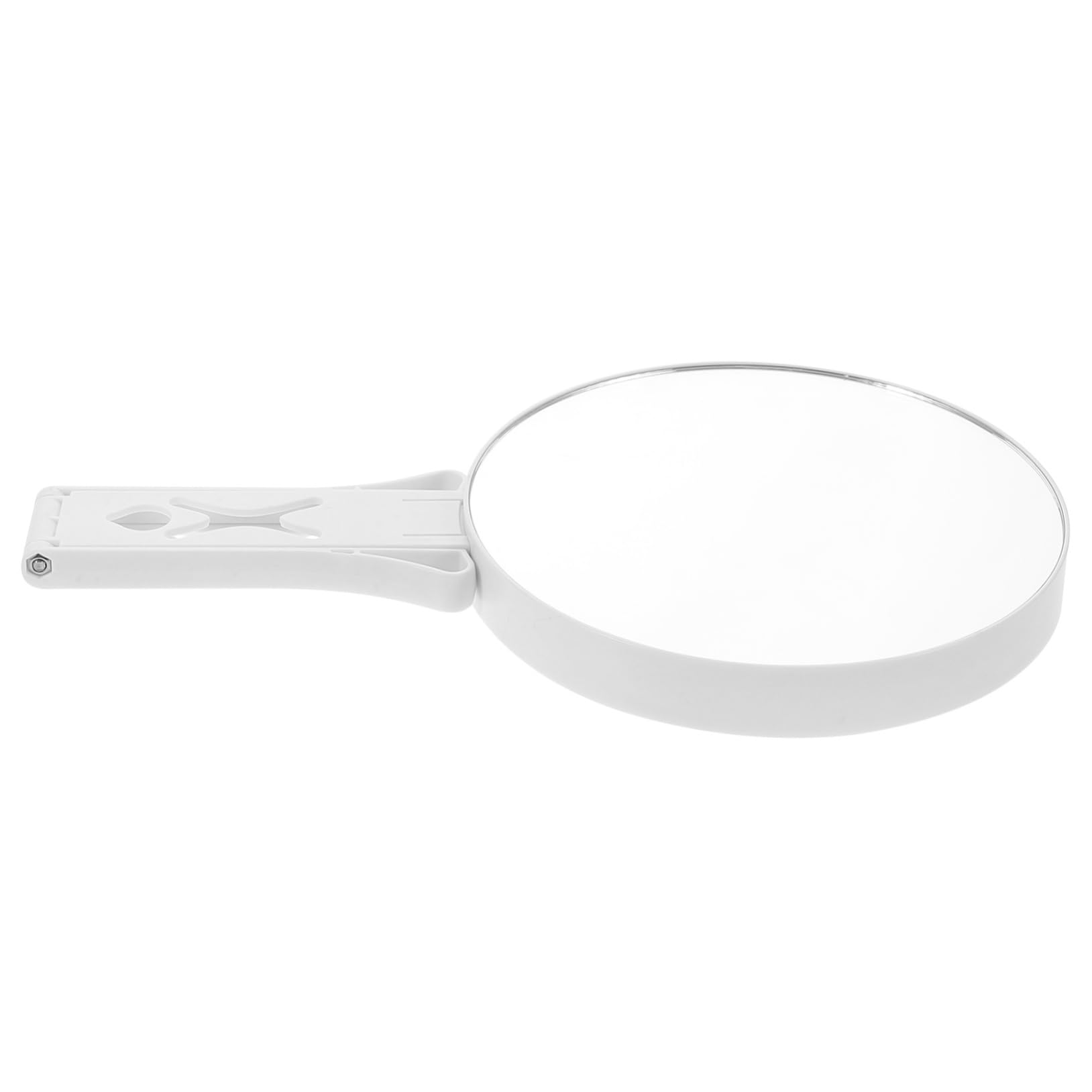 Specchio per Trucco Portatile Pieghevole a Doppia Faccia 20x Bianco