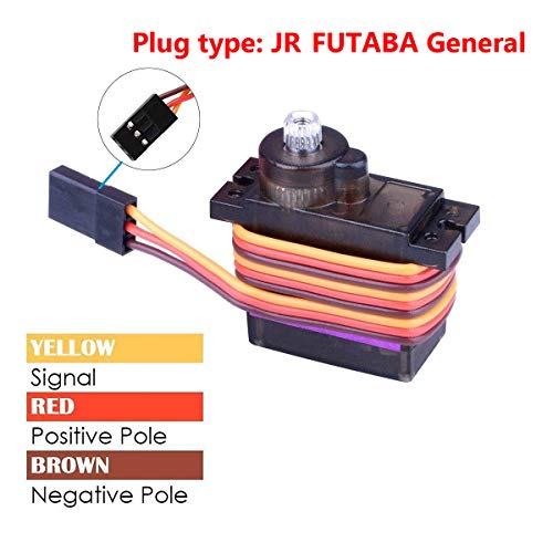 Etmall 8Pcs Mg90S Servo 9G Micro Servo Motor Metal Geared Micro Servo Motor 9G Smart Robot Car Helicopter Plane Boat Compatible Arduino Raspberry Pi Project #TOP3