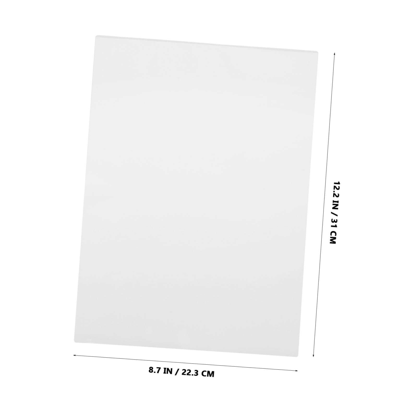 100 pezzi Laminati Trasparenti Pellicola Plastificazione Termica per Ufficio e Casa Protezione Documenti Resistente
