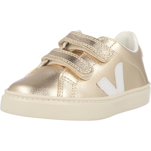VEJA Small Esplar Velcro (Little Big Kid) Sneaker, Platine/White 1, 3 US Unisex