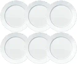 Jogo de Pratos Raso Nadir Duralex Linha Pétala 6 Peças