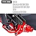 RcarmubWow RC Alloy Aluminium Front Steering Blocks & Caster Blocks & Rear Stub Axle Carriers Upgrades Part for 1/10 Kraton 4S BLX,Outcast 4S BLX,1/8 Mojave 4S BLX,Red