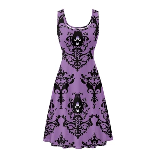 Image of Dreaweet Casual Sleeveless Dresses for Women Girls, Round Neck Tank Dresses with Pockets Summer Sundress Size XS-4XL