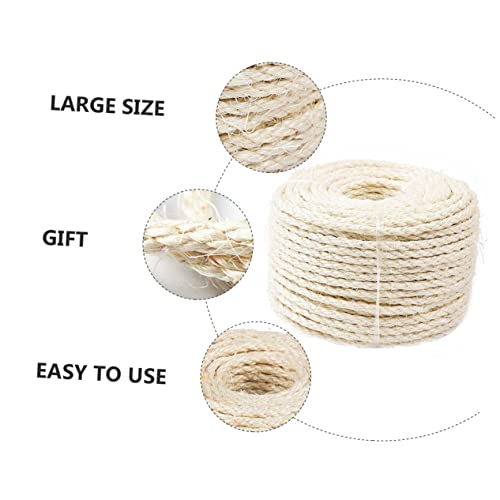 BUGUUYO 1 Peça Saco De Dados De Fio Vintage Naturales Poste De Arranhador De Gato Tapetes Naturais C