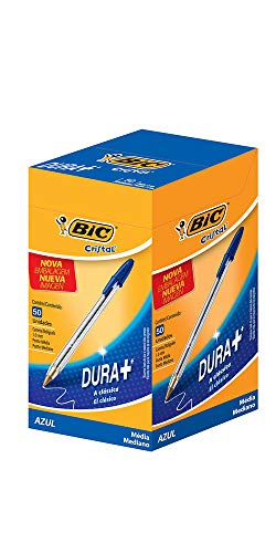 Kit BIC Caneta Cristal Dura+ Azul 4x50 Unidades + Caneta Cristal Fashion Sortidas 2x25 Unidades + Lá
