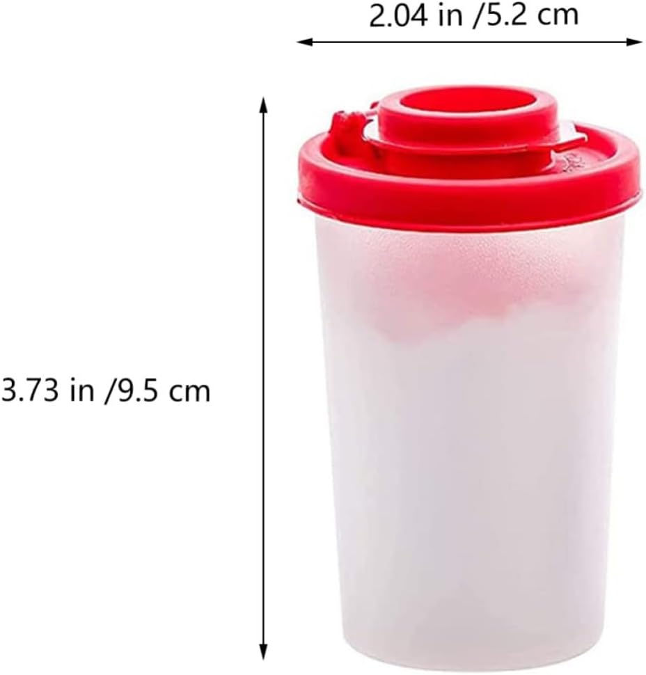 VICASKY 2 Pack Portable Pepper Shaker Mini Seasoning Jars for Cooking