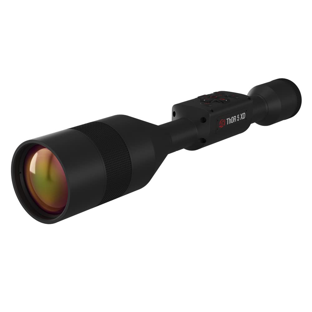 ATN Thor 5 XD Smart HD Thermal Scope w/ 1280x1024 Xtreme Definition Gen 5 Sensor, Video Rec, Built in LRF, Ballistic Calculator, RAV