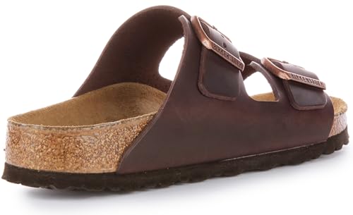 Image of Birkenstock Arizona Mules /Clogs Men Brown Mules Shoes, Habana, 8 US
