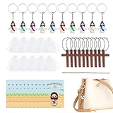 Lunaobrik Charm für Tasche – Jesus Schlüsselanhänger für Partys | Minifiguren Jesus Schlüsselanhänger Anhänger Rucksack, für Familie Freunde Kinder Söhne Töchter