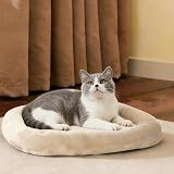 EMME ペットベッド 洗える ペットマット フランネル 犬 ベッド 猫 ペット用ベッド 小型 中型 子犬 老犬 介護 マット 洗える ペット用 クッション 滑り止め 寝心地良い ペット ぺっと 春 秋 冬 夏用 通年 清掃しやすい 56x38cm ライトラクダ Sサイズ