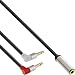 Produktbild 2x InLine 99251 Slim Audio Kopfhörer Flugzeug-Adapterkabel, 2x 3,5 mm Klinke Stecker auf 3,5mm Klinke Buchse, 3 polig, 0,15m schwarz