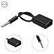 Ziyan 3.5mm Male AUX Audio Stecker zu USB Female Adapter OTG Kabel Auto KFZ Schwarz 15CM