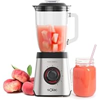 Solac - Batidora de vaso Promixter W | Jarra de vidrio de 1.75L