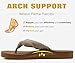 KuaiLu Flip Flops Women Arch Support Yoga Mat Comfortable Summer Beach Walking Thong Cushion Sandals Slip on Outfits Travel Essential Orthotic Slides Indoor Outdoor Slippers Shoes Camel Apricot Size 8