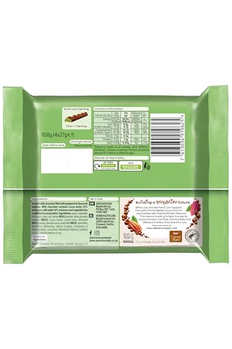 Aero Mint Chocolate Bar Multipack, 27 g (Pack of 4)