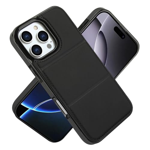 Étui cuir iPhone 12 Pro Max noir idéal pour ranger vos cartes en voyage