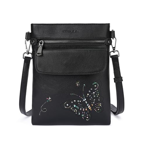 Crossbody Bags for Women Vegan Leather Cross Body Purse with Adjustable Strap Multiple Pockets Shoulder Handbags