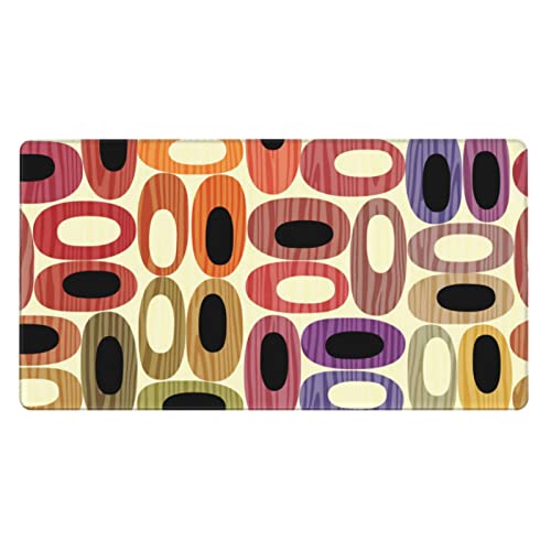 Tapis de souris de jeu rétro moderne rectangulaire antidérapant de 29,5 x 40,1 cm pour bureau