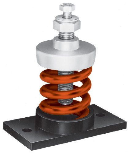 Mason SLFH-A-45 Steel Unhoused Spring Mount Vibration Isolator, 45lbs Capacity, 1.6