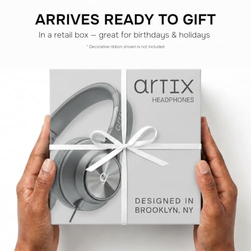 Image of ARTIX CL750 Wired On Ear Headphones for Kids & Adults | Foldable Noise Isolation Headphones with Mic for Calls, Music & Office Use (Black, 3.5mm Jack)